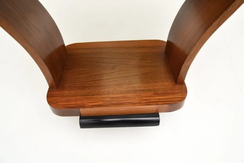 Pamono Art Deco Figured Walnut Occasional Side Table, 1920s> Coffee & Side Tables