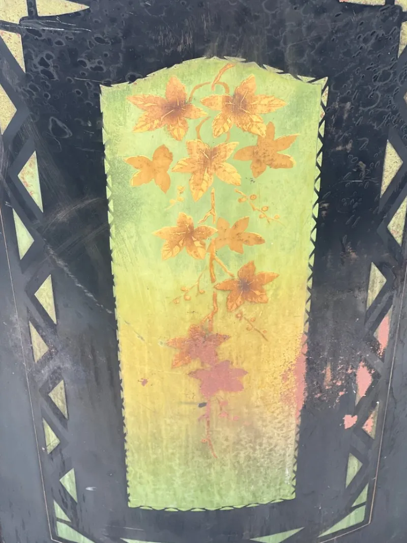 Pamono Art Deco Fire Screen in Painted Metal, Early 20th Century> Fireplaces And Mantels
