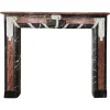 Clearance Pamono Art Deco Fireplace in Marble