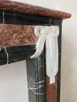 Clearance Pamono Art Deco Fireplace in Marble