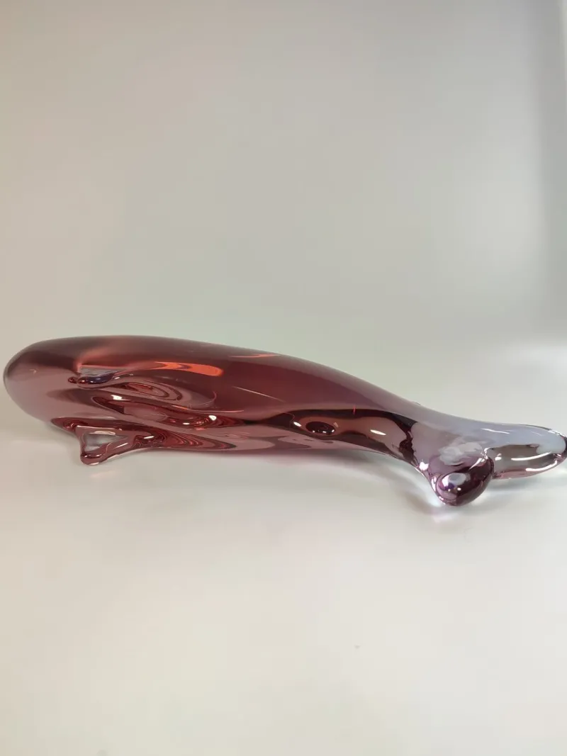 Pamono Art Deco Fish by Miloslav Janků for Železnobrodské Glassworks (Zbs), 1960s> Glassware