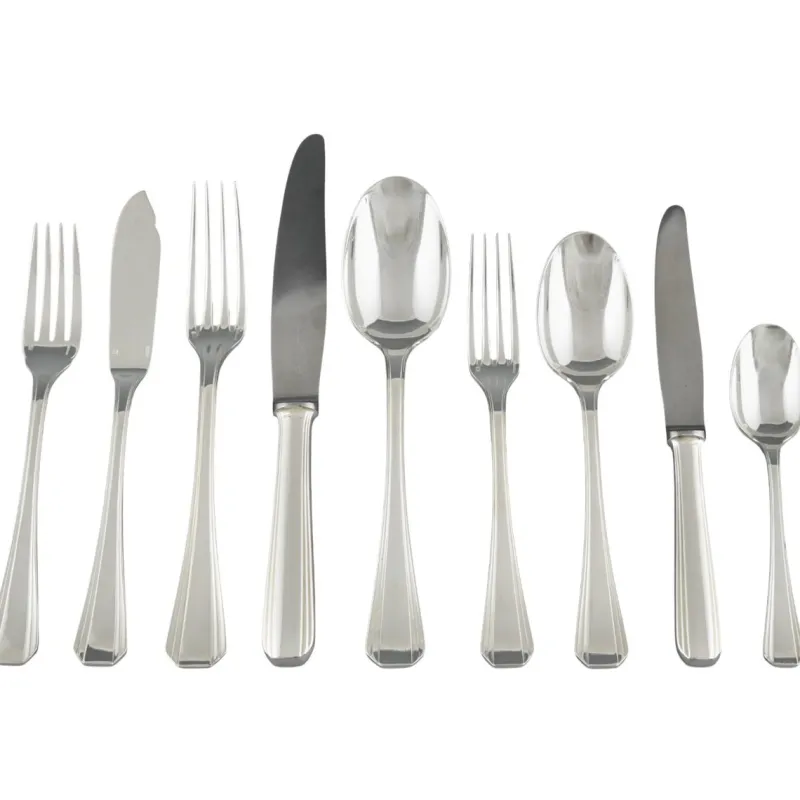 Pamono Art Deco Flatware Set by Luc Lanel for Christofle, 1936, Set of 117