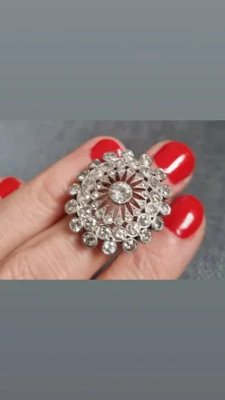 Outlet Pamono Art Deco Floral Diamond Ring, 1915
