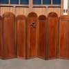 Pamono Art Deco Folding Screen with 7 Sculpted Panels, 1940s> Room Dividers & Screens