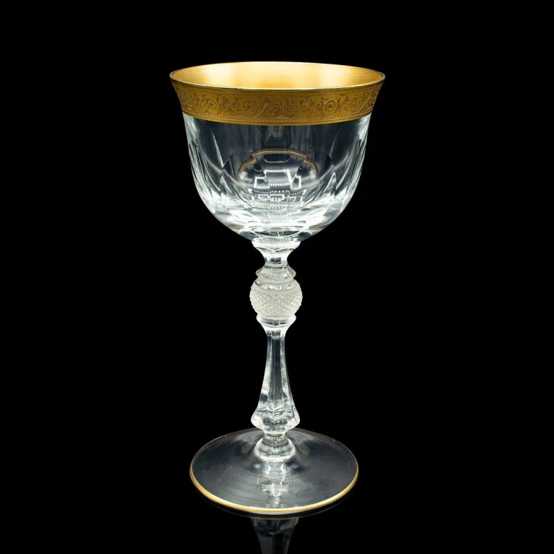 Pamono Art Deco French Celebratory Port Glasses, 1920s, Set of 2> Glassware