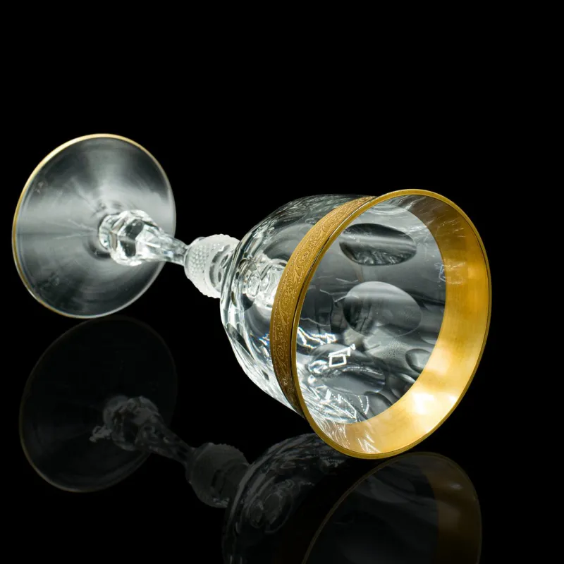 Pamono Art Deco French Celebratory Port Glasses, 1920s, Set of 2> Glassware