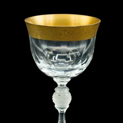 Pamono Art Deco French Celebratory Port Glasses, 1920s, Set of 2><noscript><img width=