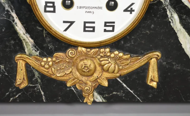 Pamono Art Deco French Clock Set by Comptoir General, M Schnerb, Paris, 1920s, Set of 3> Clocks