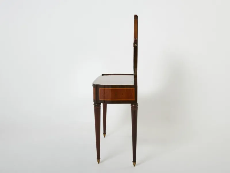 Pamono Art Deco French Marquetry Vanity attributed to Maurice Dufrene, 1920s> Console Tables