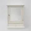 Pamono Art Deco French White Oak Mirrored Medicine Cabinet, 1920s> Shelves & Wall Units