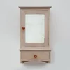 Pamono Art Deco French Wooden Medicine Cabinet with Mirror, 1920s> Shelves & Wall Units