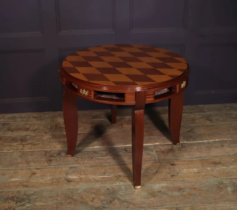 Online Pamono Art Deco Games Table by Jules Leleu, 1940s