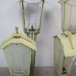 Online Pamono Art Deco Garden Lamp Game, 1930s, Set of 4