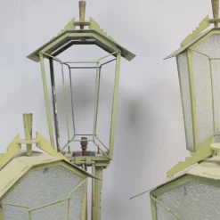 Online Pamono Art Deco Garden Lamp Game, 1930s, Set of 4