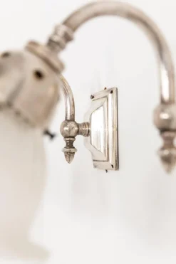 Pamono Art Deco GEC Silver Plated Wall Lamps, 1920s, Set of 2