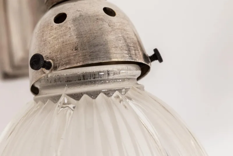 Pamono Art Deco GEC Silver Plated Wall Lamps, 1920s, Set of 2