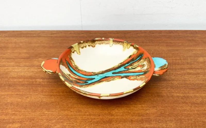 Pamono Art Deco German Pottery Bowl from Carstens Uffrecht Keramik, 1930s> Bowls