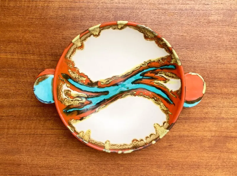 Pamono Art Deco German Pottery Bowl from Carstens Uffrecht Keramik, 1930s> Bowls