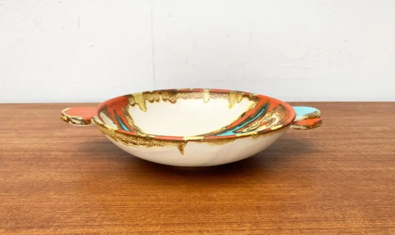 Pamono Art Deco German Pottery Bowl from Carstens Uffrecht Keramik, 1930s> Bowls