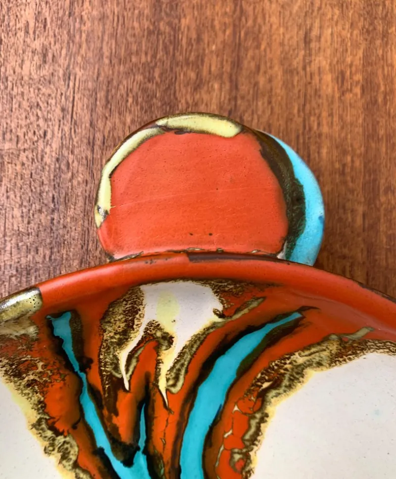 Pamono Art Deco German Pottery Bowl from Carstens Uffrecht Keramik, 1930s> Bowls