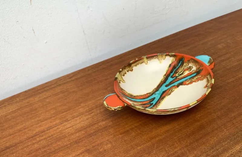 Pamono Art Deco German Pottery Bowl from Carstens Uffrecht Keramik, 1930s> Bowls