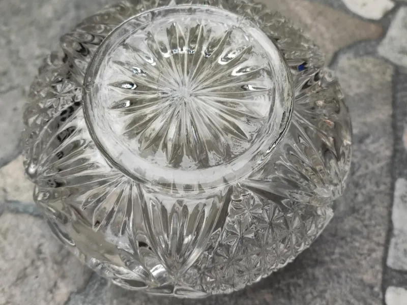 Online Pamono Art Deco Glass Sugar Bowl with Plated Lid, 1930s