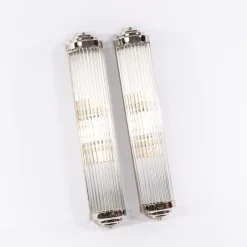Pamono Art Deco Glass Wall Lamp by Zeitlos by Drozd> Wall Lights & Sconces|Wall Lights & Sconces