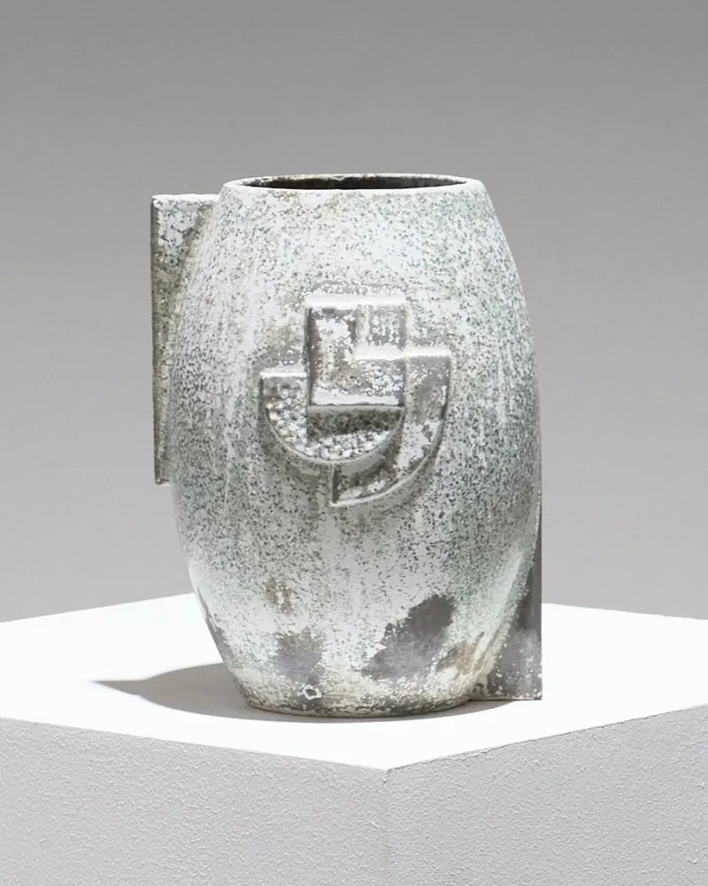 Discount Pamono Art Deco Glazed Ceramic Vase, 1930s