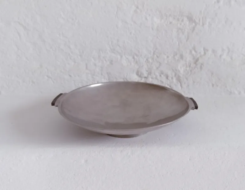 Pamono Art Deco Globe Tray in Pewter, 1930s> Trays