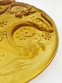 Outlet Pamono Art Deco Golden Dragon Glass Bowl by Josef Inwald, 1930s