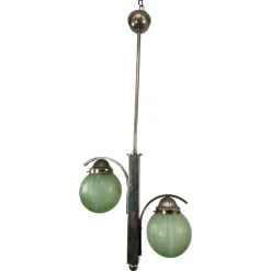Pamono Art Deco Green Hanging Lamp, 1930s> Ceiling Lights