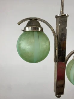 Pamono Art Deco Green Hanging Lamp, 1930s><noscript><img width=
