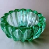 Sale Pamono Art Deco Green Molded Glass Bowl by Pierre Davesn, 1930s