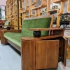 Pamono Art Deco Green Velvet Sofa> Couches & Sofas