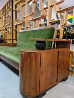 Pamono Art Deco Green Velvet Sofa> Couches & Sofas
