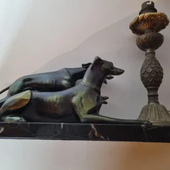 Clearance Pamono Art Deco Greyhound Desk Lamp, 1920s