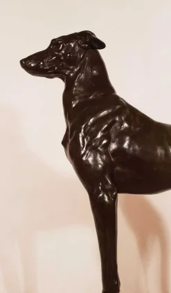 Outlet Pamono Art Deco Greyhound Sculpture by Jules Edmond Masson for Max Le Verrier, 1930s