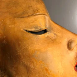 Outlet Pamono Art Deco Hungarian Ceramic Wall Mask by Dr Rank Rezso, 1930s