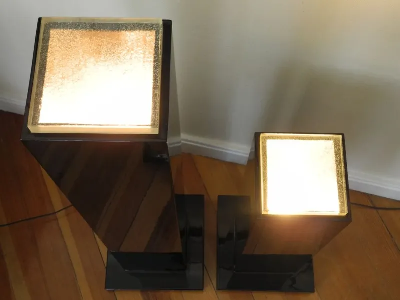 Best Pamono Art Deco Illuminated Columns, Set of 2