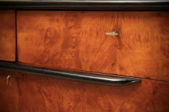 Discount Pamono Art Deco Italian School Walnut and Goat Skin Chest of Drawers, 1930