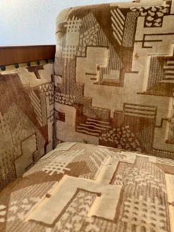 Sale Pamono Art Deco Italian Sofa Set in the style of Fortunato Depero, 1920s, Set of 3
