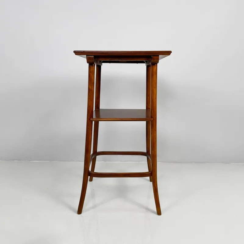 New Pamono Art Deco Italian Square Wooden Pedestal, 1920s