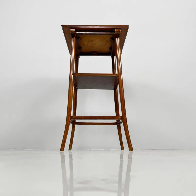 New Pamono Art Deco Italian Square Wooden Pedestal, 1920s