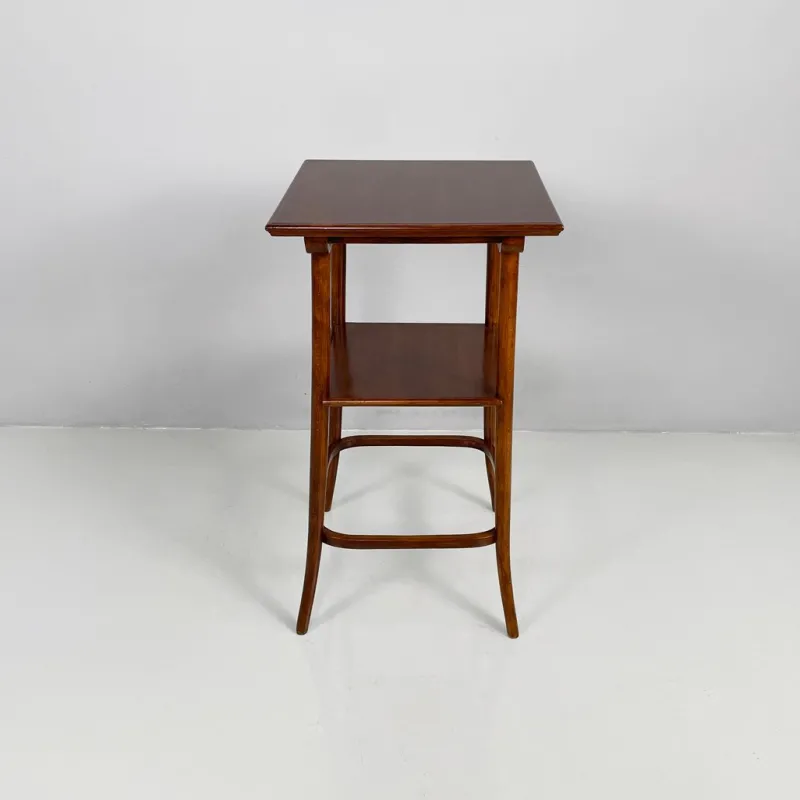 New Pamono Art Deco Italian Square Wooden Pedestal, 1920s