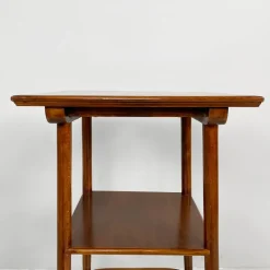 New Pamono Art Deco Italian Square Wooden Pedestal, 1920s