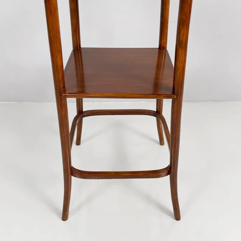 New Pamono Art Deco Italian Square Wooden Pedestal, 1920s
