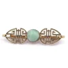Pamono Art Deco Jade Brooch