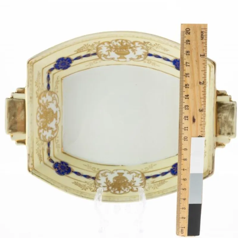 Clearance Pamono Art Deco Japanese Noritake Gilt Porcelain Ceramic Dish Tray