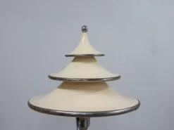 Online Pamono Art Deco Lacquered Aluminum and Chrome Floor Lamp, 1930s