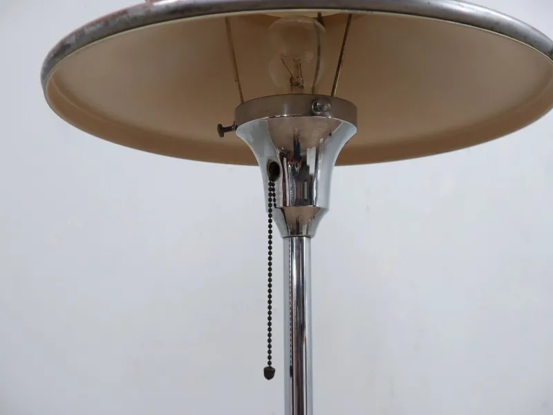 Online Pamono Art Deco Lacquered Aluminum and Chrome Floor Lamp, 1930s